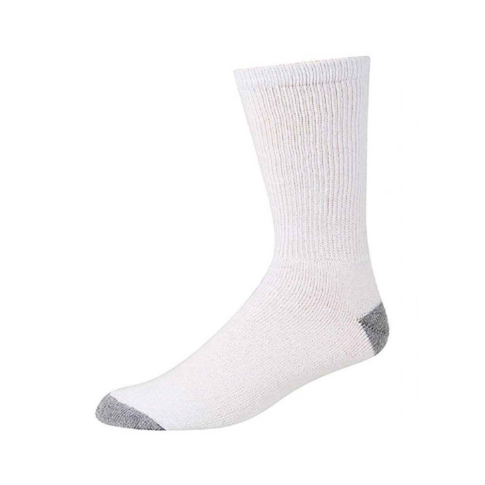 Classic White Crew Sock With Grey Heel & Toe – Discount Boys